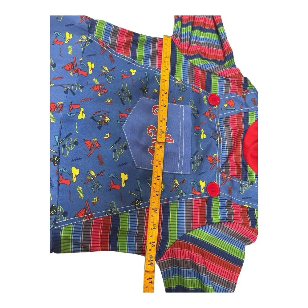 Chucky Childs Play Children’s Halloween Costume Jumpsuit & Mask Size Large 12-14